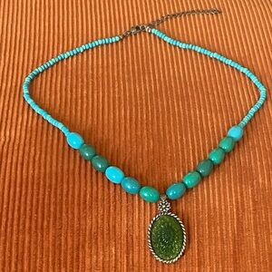 Vintage Turquoise Imitation Necklace